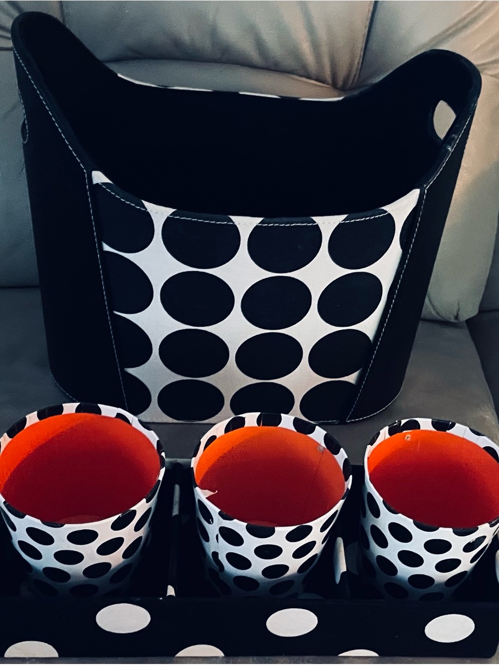 53 + Piece Curated Dorm /Teen/Tween Room in Black & White & Polka Dots! - Picture 2 of 11